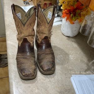 Double H square toe steel toe work boot